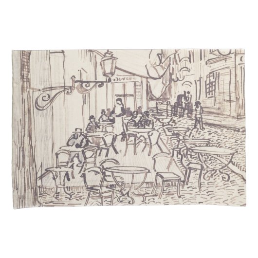 Café Terras bij Nacht, Schets van de Schone Kunste Kussensloop (Voorkant-Rechts)