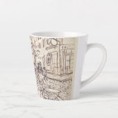 Café Terras bij Nacht, Schets van de Schone Kunste Latte Mok (Rechts)