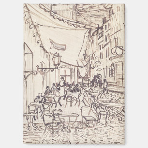 Café Terras bij Nacht, Schets van de Schone Kunste Magneet