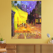 Café Terras bij Nacht ~ Vincent van Gogh Canvas Afdruk (Insitu (Woonkamer))