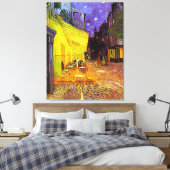 Café Terras bij Nacht ~ Vincent van Gogh Canvas Afdruk (Insitu (Slaapkamer))