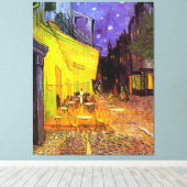 Café Terras bij Nacht ~ Vincent van Gogh Canvas Afdruk (Insitu (Houten vloer))