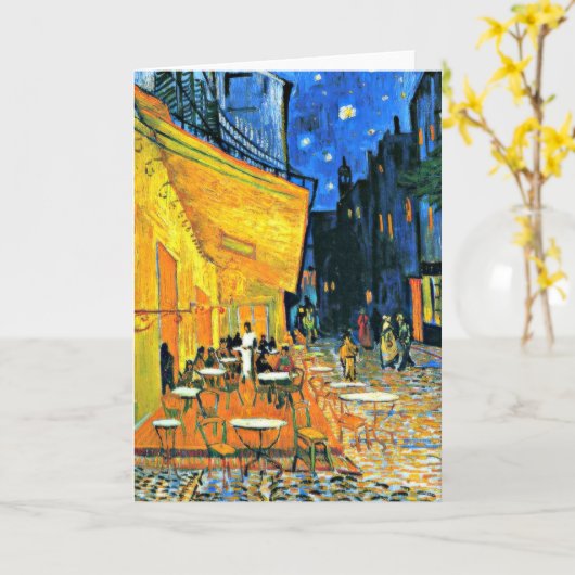 Cafe Terras door Vincent van Gogh, Kaart (Gele Bloem)