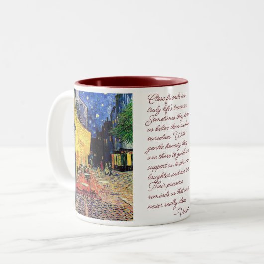 Cafe Terras Two-Tone Coffee 11 ounce Mok (Voorkant links)