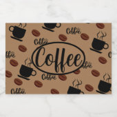 Cafe Thmed Coffee Kitchen Canister for Coffee Voedselcontainer Etiket (Enkel label)