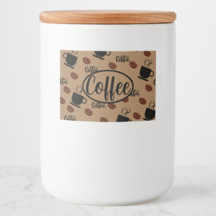 Cafe Thmed Coffee Kitchen Canister for Coffee Voedselcontainer Etiket