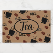 Cafe ThMED Coffee Kitchen Canister for Tea Label Voedselcontainer Etiket (Enkel label)