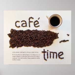 Cafe Time Puerto Rico Coffee Fotografie Poster