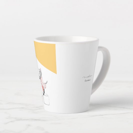 Cafe Time with Cats Latte Mok (Rechterhoek)