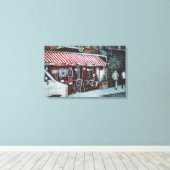 Café Tina's Twlight Canvas Afdruk (Insitu (Houten vloer))