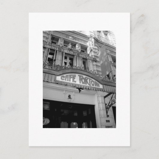 Cafe Tortoni en Tango Briefkaart (Voorkant)