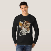 Café-uil met achteropdruk t-shirt (Voorkant volledig)