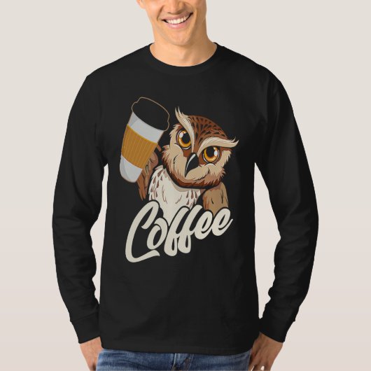 Café-uil met achteropdruk t-shirt (Voorkant)