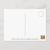 Café van de Postwijk Briefkaart (Achterkant)