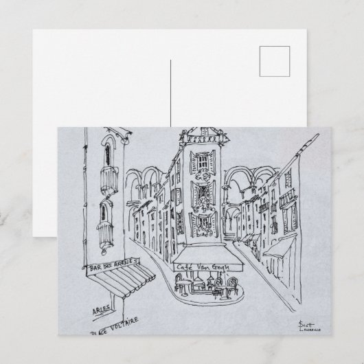 Cafe Van Gogh, Place Voltaire, Arles, Frankrijk Briefkaart (Voorkant / Achterkant)