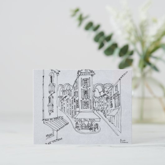 Cafe Van Gogh, Place Voltaire, Arles, Frankrijk Briefkaart (Staand voorkant)