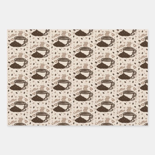 Café Vibe Trio 3 Inpakpapier Vel (Voorkant)