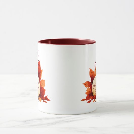 Café Vibes Autumn – Pumpkin Spice & Cafeïne Love Mok (Midden)