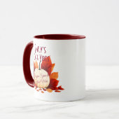 Café Vibes Autumn – Pumpkin Spice & Cafeïne Love Mok (Voorkant links)