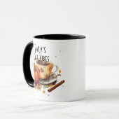 Café Vibes Herfst – Pumpkin Spice & Koffieliefde Mok (Voorkant links)