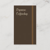 Cafe Visitekaartje (Achterkant)