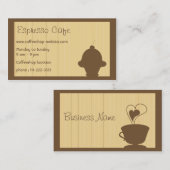 Cafe Visitekaartje (Voorkant / Achterkant)