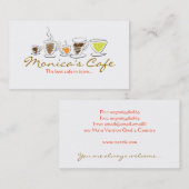 café-visitekaartje visitekaartje (Voorkant / Achterkant)