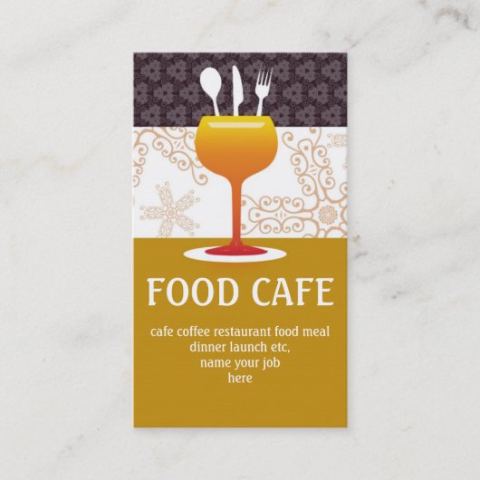 café-visitekaartje visitekaartje (Voorkant)