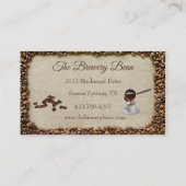 Cafe-Visitekaartjes Koffiewinkel Visitekaartje (Achterkant)