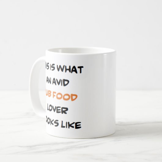 café - voedselliefhebber koffiemok (Voorkant links)