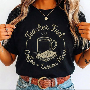 Café voor leraren en lesplannen voor docenten t-shirt