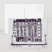 Café & winkels op Rue de Paris | Oude Nice, Frankr Briefkaart (Voorkant / Achterkant)