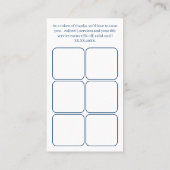 Cafe Wit Blauw Logo & QR - Dank u Klantenkaartje (Achterkant)