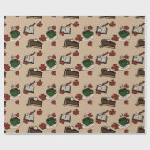 Cafe Wrapping Paper Cadeaupapier (Vlak)