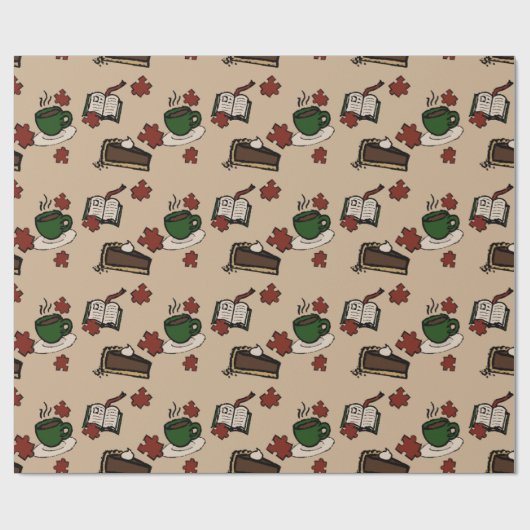 Cafe Wrapping Paper Cadeaupapier (Vlak)