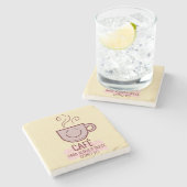 Café y dulce como yo stenen onderzetter (Zijkant)