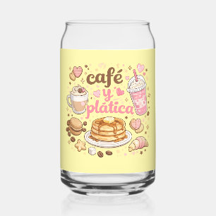 Café y Plática Mooie Iced Coffee Glas Can Kop