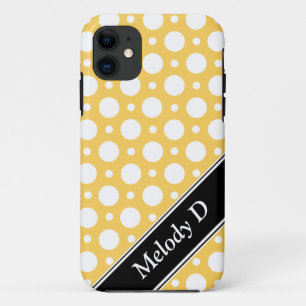 Cafe Yellow Assorted Polka Dots iPhone 5 Hoesje