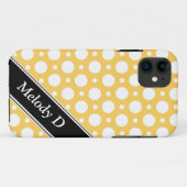 Cafe Yellow Assorted Polka Dots iPhone 5 Hoesje (Achterkant (horizontaal))