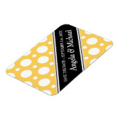Cafe Yellow Assorted Polka Dots Save the Date Magneet (Linkerzijde)
