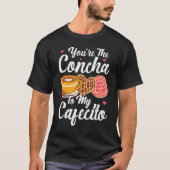Cafecito Cafe Conchas Cute Spain Pun Coffee 1 T-shirt (Voorkant)
