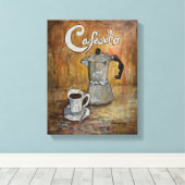 Cafecito - Cubaanse Koffie Canvas Print (Insitu (Houten vloer))