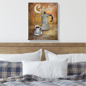 Cafecito - Cubaanse Koffie Canvas Print (Insitu (Slaapkamer))