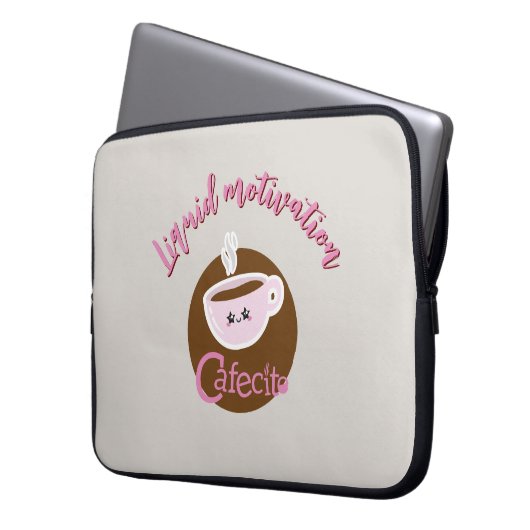 Cafecito Electronics Bag Laptop Sleeve (Voorkant Links)