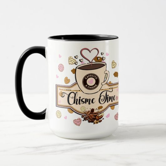 Cafecito en Chisme Mexicaanse stijl Mok (Links)