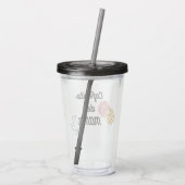 Cafecito en conchas van Mama Acryl Drinkbeker (Achterkant)