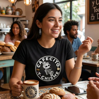 Cafecito en roddel Mexicaans zoete broodjes T-shirt