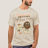 Cafecito & Pan Dulce Retro Spaans T-shirt (Voorkant)