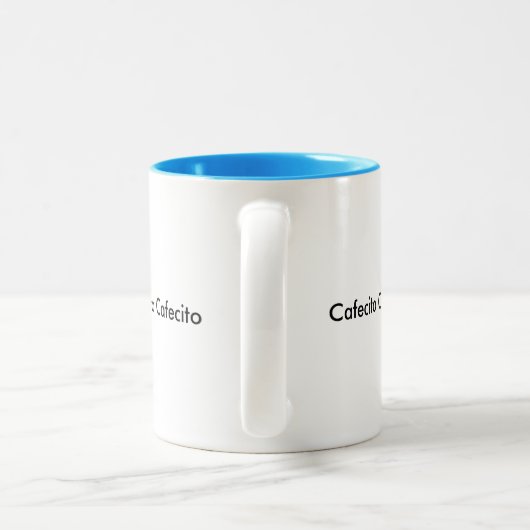 Cafecito Tweekleurige Koffiemok (Handvat)