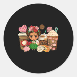 Cafecito Y Chisme Koffiekopjes Mexico Cinco De May Ronde Sticker